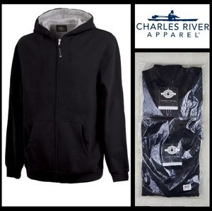 (2) Charles River YOUTH Stratus Hooded Sweatshirts